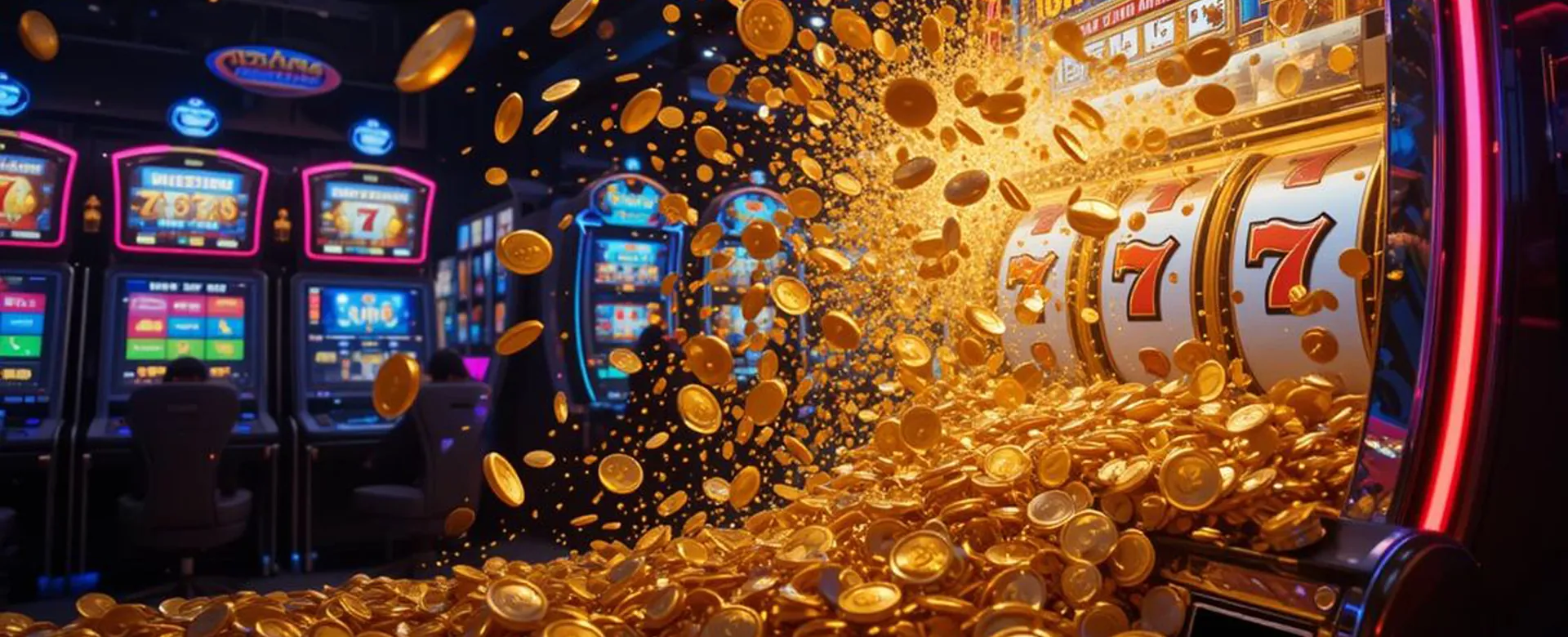 Player enjoying 777plus arcade games with vibrant graphics